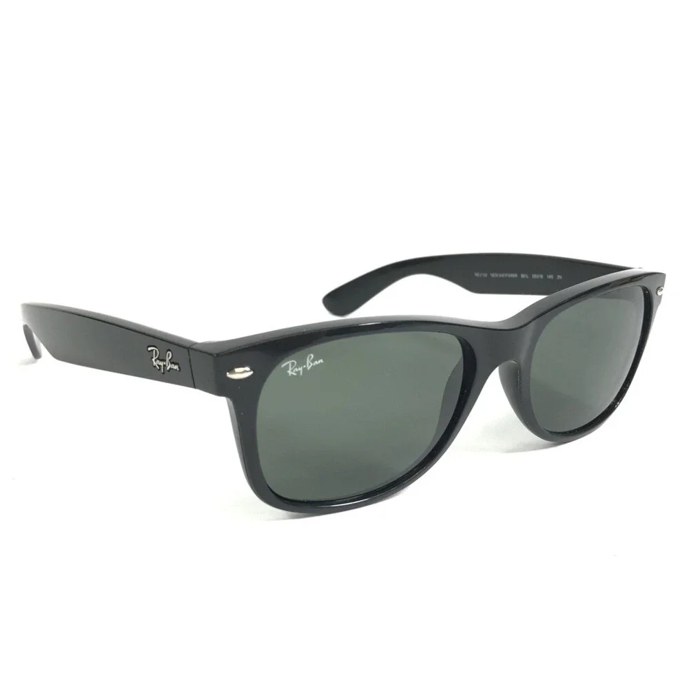 Ray-Ban Sunglasses RB2132 New Wayfarer 901L Matte Black Frames G-15 Lenses 55 mm